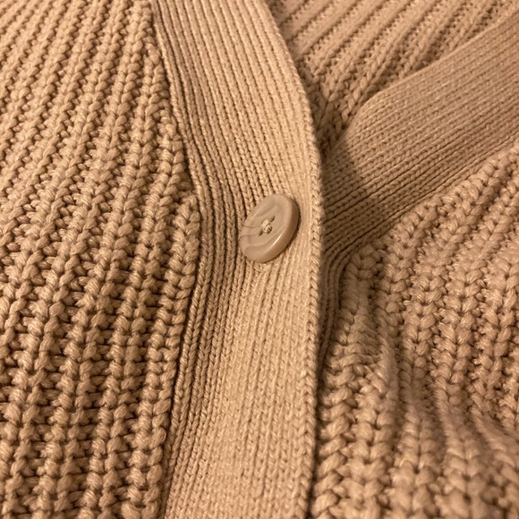H&M Divided Oversized Beige Chunky Knit Cardigan - Picture 3 of 4